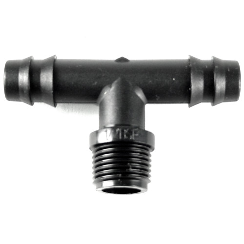 16 MM X 3/4 X 16 MM  - T 90° RACCORDO PORTAGOMMA E FILETTO IRRIGAZIONE GIARDINO