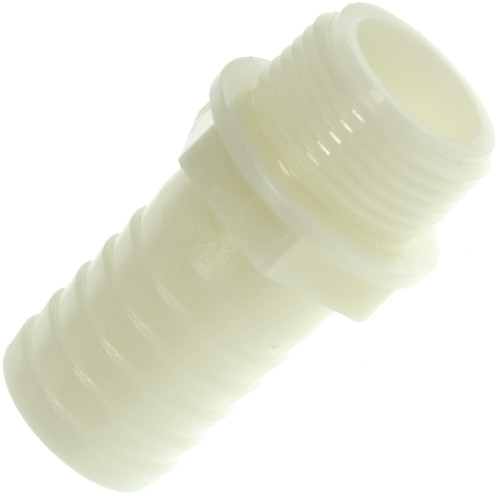 20 X 1 - RACCORDO NYLON PORTAGOMMA E FILETTO GAS MASCHIO PER TUBI FLESSIBILI