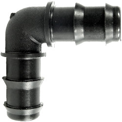 25 X 25 MM - GOMITO 90° - CURVA RACCORDO PORTAGOMMA TUBO IRRIGAZIONE GIARDINO