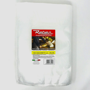 25x35 - 100PZ SACCHETTI GOFFRATI REBER PER SOTTOVUOTO