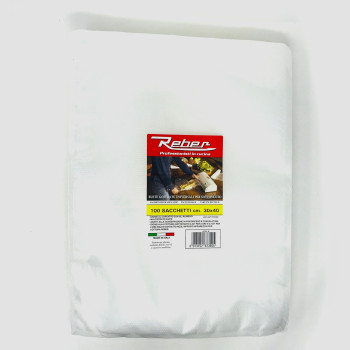 30x40 - 100PZ SACCHETTI GOFFRATI REBER PER SOTTOVUOTO