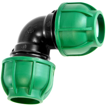 32 X 32 MM GOMITO 90 GRADI CURVA A COMPRESSIONE - TUBO PN IRRIGAZIONE GIARDINO