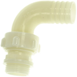 50 X 2 RACCORDO IN TRE PEZZI CURVO 90° GOMITO NYLON TUBO TRAVASO IRRIGAZIONE