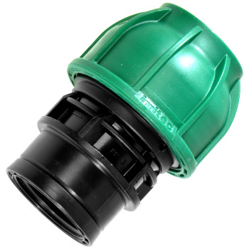 63 MM X 2 RACCORDO FEMMINA A COMPRESSIONE PER TUBO PN IRRIGAZIONE GIARDINO