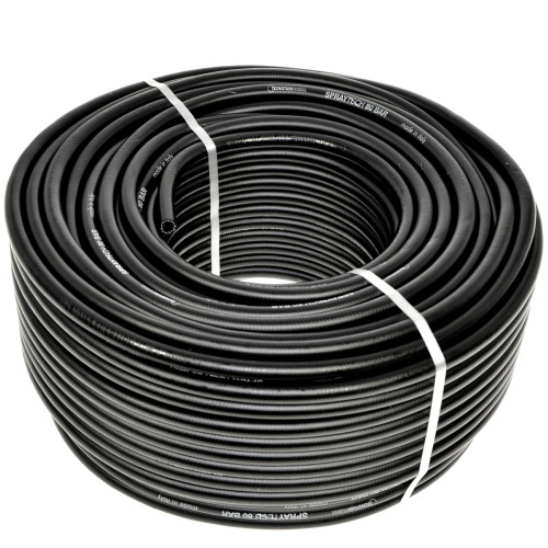 8 X 14 MM - 40 BAR - 100MT TUBO PVC ALTA PRESSIONE RETINATO IRRORAZIONE DISERBO - MADE IN ITALY