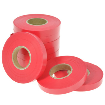 10 PZ NASTRO ROSSO SPESSORE 0,25 X 16 METRI RICAMBIO PER...