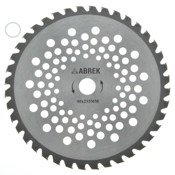 ABREK 40 DENTI - 255 MM - DISCO PROFESSIONALE AL TUNGSTENO / DECESPUGLIATORE TAGLIO RAMI TRONCHETTI