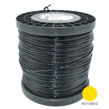 ABREK D. 3,0 MM X 256 MT TONDO FILO DECESPUGLIATORE BLACK BOBINA TESTINA GIARDINO