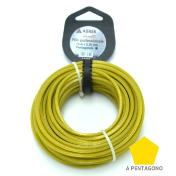 ABREK D. 3,3 MM X 12 MT PENTAGONALE FILO DECESPUGLIATORE TESTINA GIARDINO