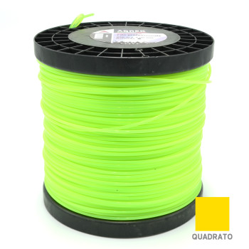 ABREK D. 4,0 MM X 128 MT QUADRO FILO DECESPUGLIATORE VERDE BOBINA TESTINA GIARDINO