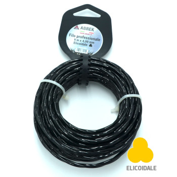 ABREK D. 4,0 MM X 9 MT ELICOIDALE FILO DECESPUGLIATORE SILENZIATO TESTINA GIARDINO