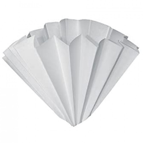 FILTRI CARTA PIEGATI DIAM. 20 CM - 100 PZ PER ENOLOGIA PER VINO ACETO LIQUORI