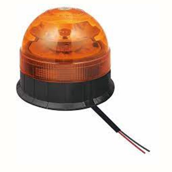 GIROFARO LED 12/24V BASE PIANA - 3 SISTEMI DI VELOCITA' 12 LED LAMPEGGIANTE