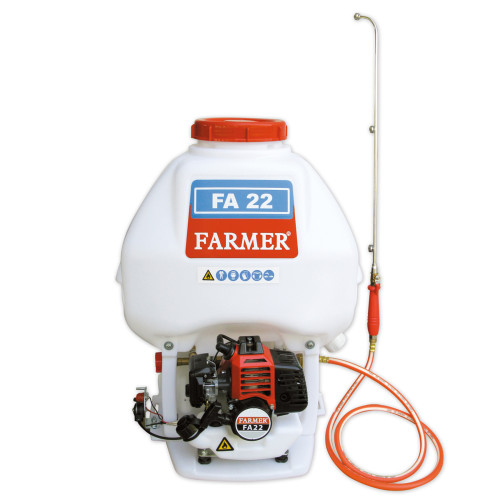 IRRORATORE A ZAINO 25L A SCOPPIO 2 TEMPI SPALLA 22 CC 30 BAR FARMER FA22