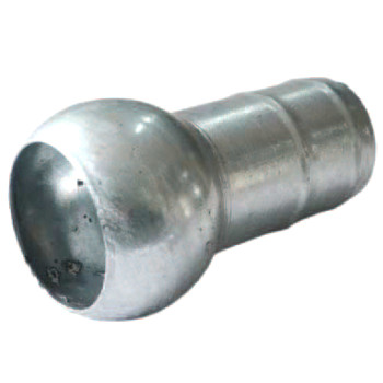 MASCHIO PORTAGOMMA D. 100 MM ZINCATO RACCORDO TUBO ACQUA IRRIGAZIONE AGRICOLTURA
