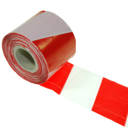 NASTRO SEGNALETICO BIANCO ROSSO 200 MT SEGNALE ANTINFORTUNISTICA SICUREZZA LAVORO
