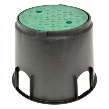 POZZETTO IRRIGAZIONE CIRCOLARE MEDIO 2 VALVOLE COMANDO ALLOGGIAMENTO GIARDINO