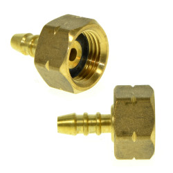 RACCORDO PORTAGOMMA PER TUBO BOMBOLA GAS GPL 1/2 IN OTTONE FORNELLONE BARBECUE