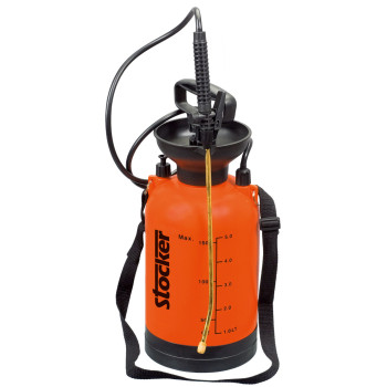 STOCKER 5 LT POMPA A PRESSIONE MANUALE IRRORATRICE A TRACOLLA SPRUZZATORE