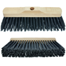 SCOPA INDUSTRIALE PIUMATA CON SUPPORTO IN LEGNO 27 CM PER PULIZIA PAVIMENTI