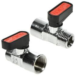 1/4''  MASCHIO - FEMMINA RUBINETTO A SFERA MIGNON VALVOLA PNEUMATICO ARIA COMPRESSA