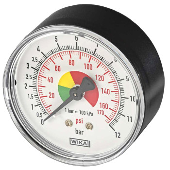 D. 40 MM MANOMETRO A SECCO 0-12 BAR FILETTO 1/8 / PNEUMATICO / ARIA COMPRESSA