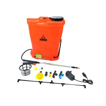 ABREK POMPA A ZAINO IRROK BATTERIA 16 LT LANCIA TELESCOPICA / IRRORAZIONE IRRORATRICE DISERBO CON FUSIBILE