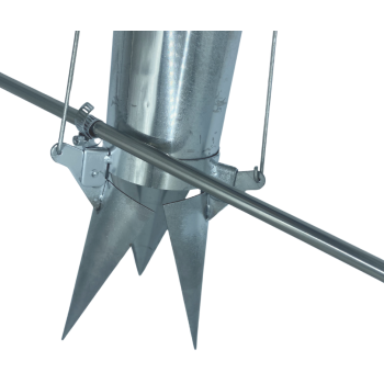 ABREK PIANTATORE RAPIDO 3 BOCCHE CON DISTANZIATORE TRAPIANTATORE PIANTINE BULBI SEMI PIANTE GIARDINO ORTO, TUBO INTERNO 75 MM. - 2