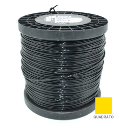 ABREK D. 4,0 MM X 128 MT QUADRO FILO DECESPUGLIATORE BLACK BOBINA TESTINA GIARDINO