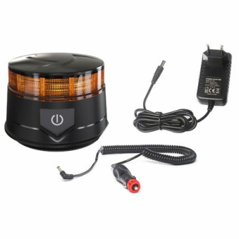 GIROFARO LED A BATTERIA MAGNETICO - 7 FUNZIONI LAMPEGGIANTE