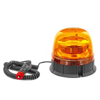 GIROFARO LED BASE MAGNETICA 12/24V - 2 MODALITA' - CON SPINOTTO ACCENDISIGARI