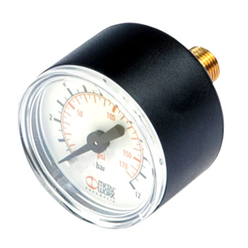 MANOMETRO GLICERINA D.40 1/8 0:16 BAR - ATTACCO POSTERIORE